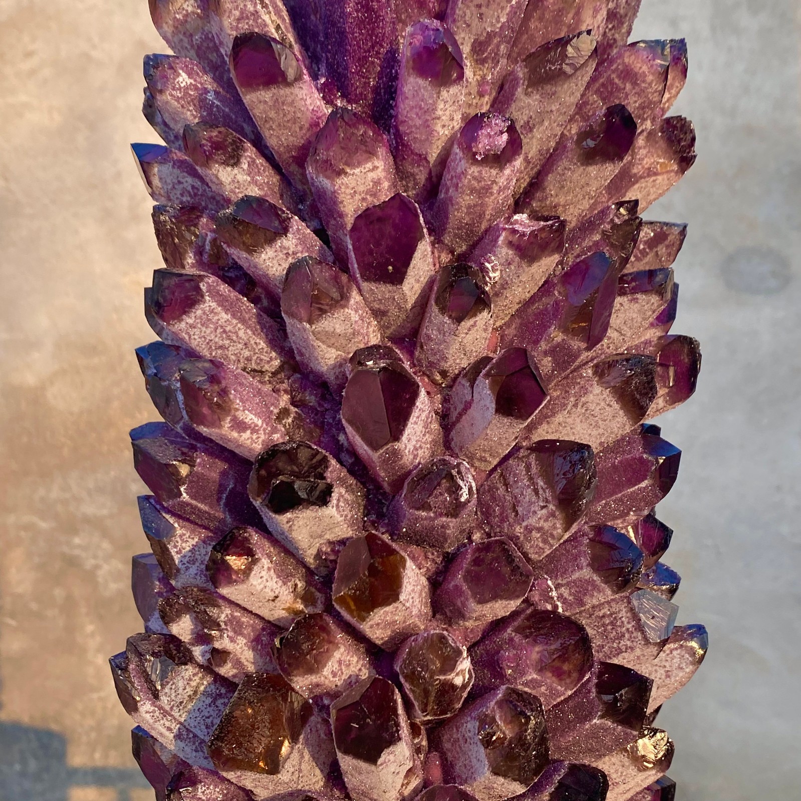 28.1LB Natural Purple Crystal Cluster/Flower Shape Mineral Specimen healing