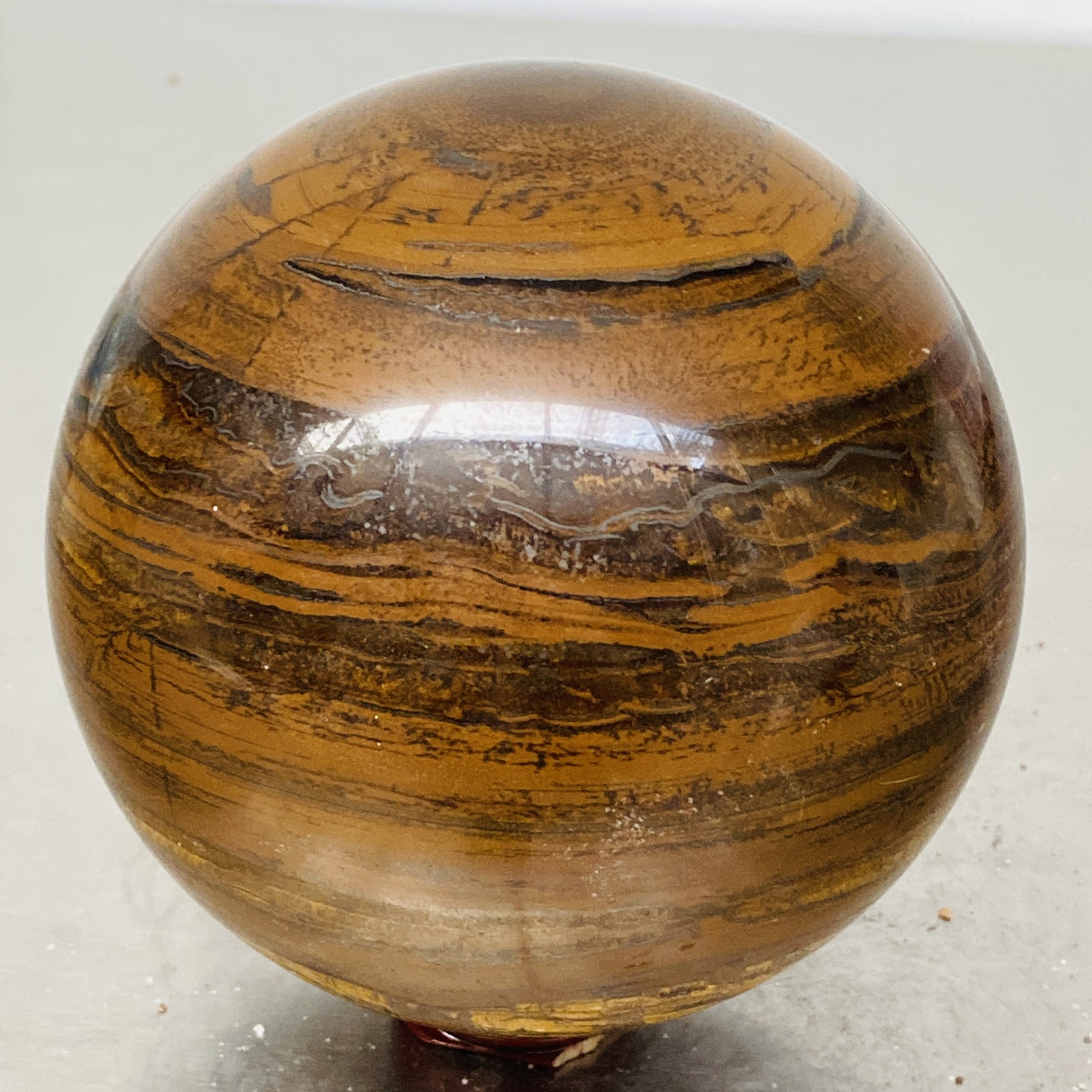 2520g Natural Tiger Eye stone ball quartz crystal ball Reiki healing