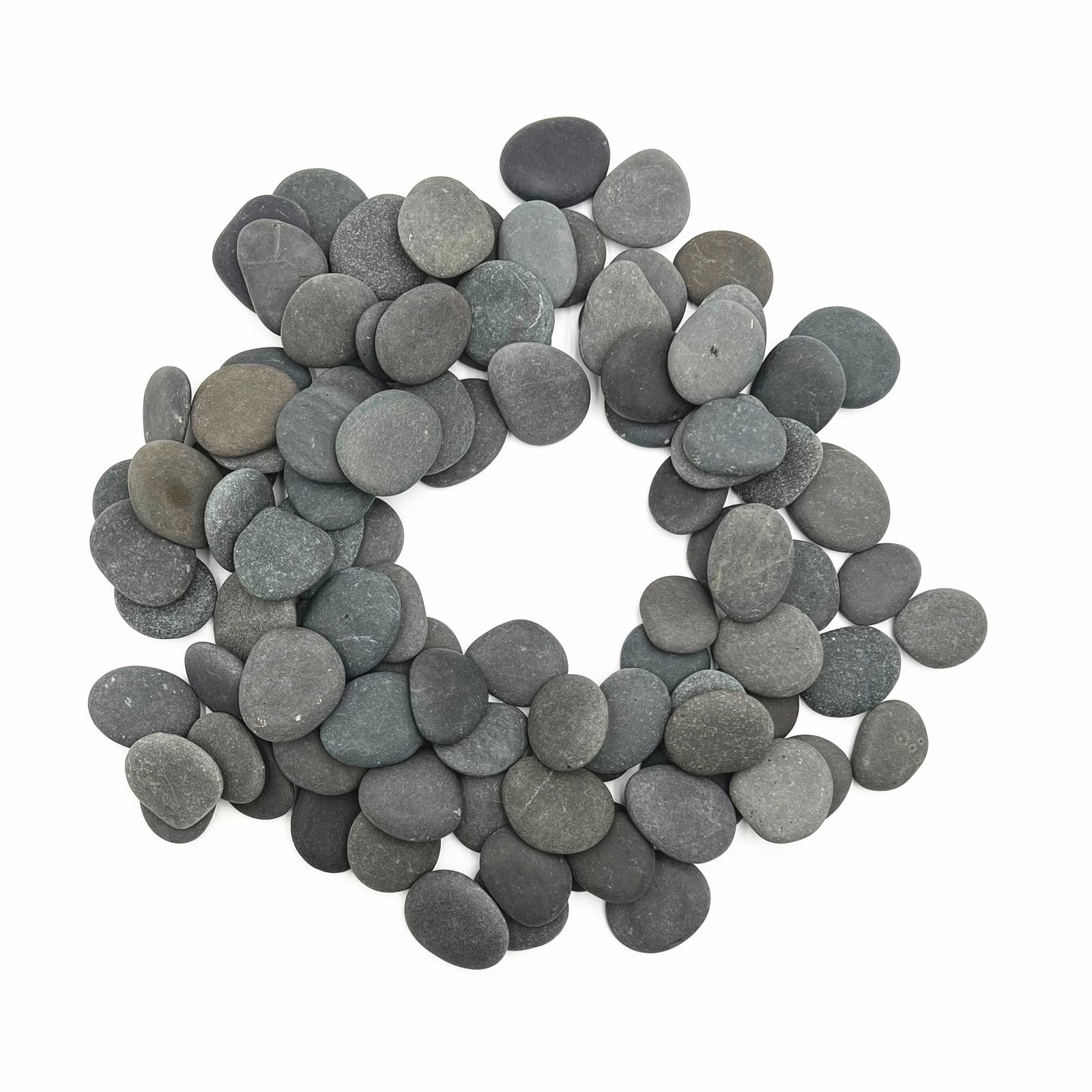 100 PCS Rocks Bulk for Painting Natural River DIY Rocks Flat & Smooth Kindnes