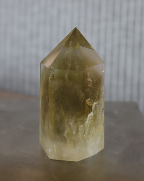 CITRINE POINT 2.27 INCHES TALL/ 73.2 GRAMS