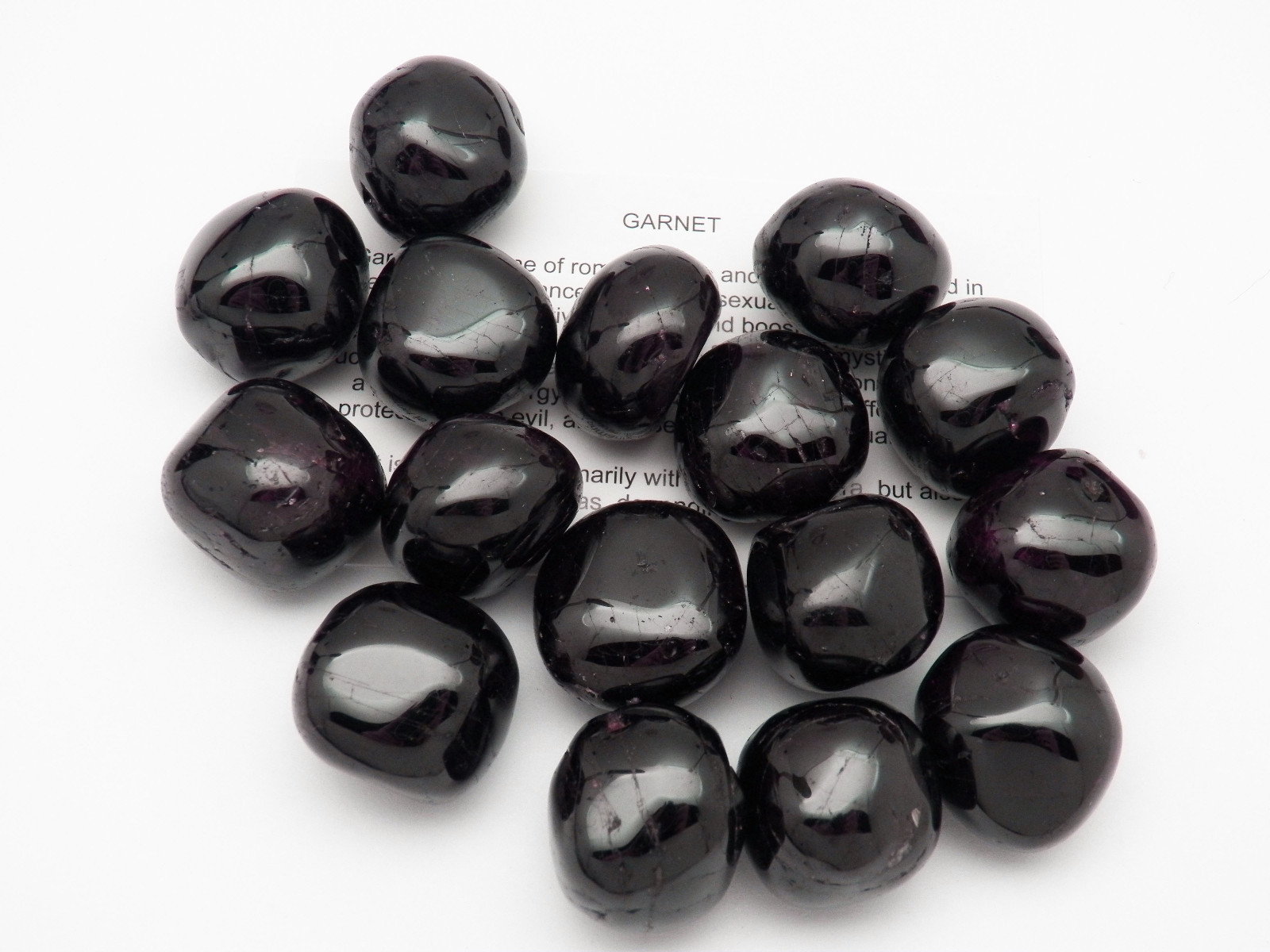 1 AAA Almandine GARNET tumbled stone South Africa pouch size L 8.1 to 15 g