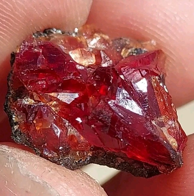 ULTRA RARE GEM RHODOCHROSITE On Matrix N’Chwaning I Mine, KMF, South Africa