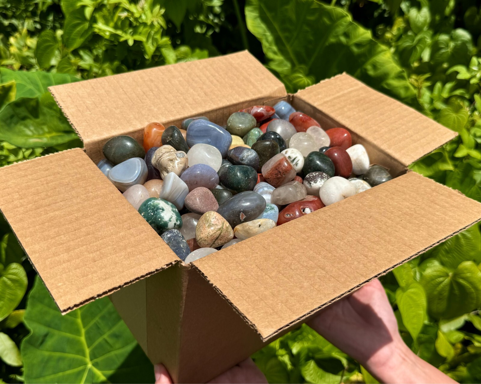WHOLESALE 20 lb Box Large Assorted Mixed Tumbled Stones, CRAZY CHEAP Crystals