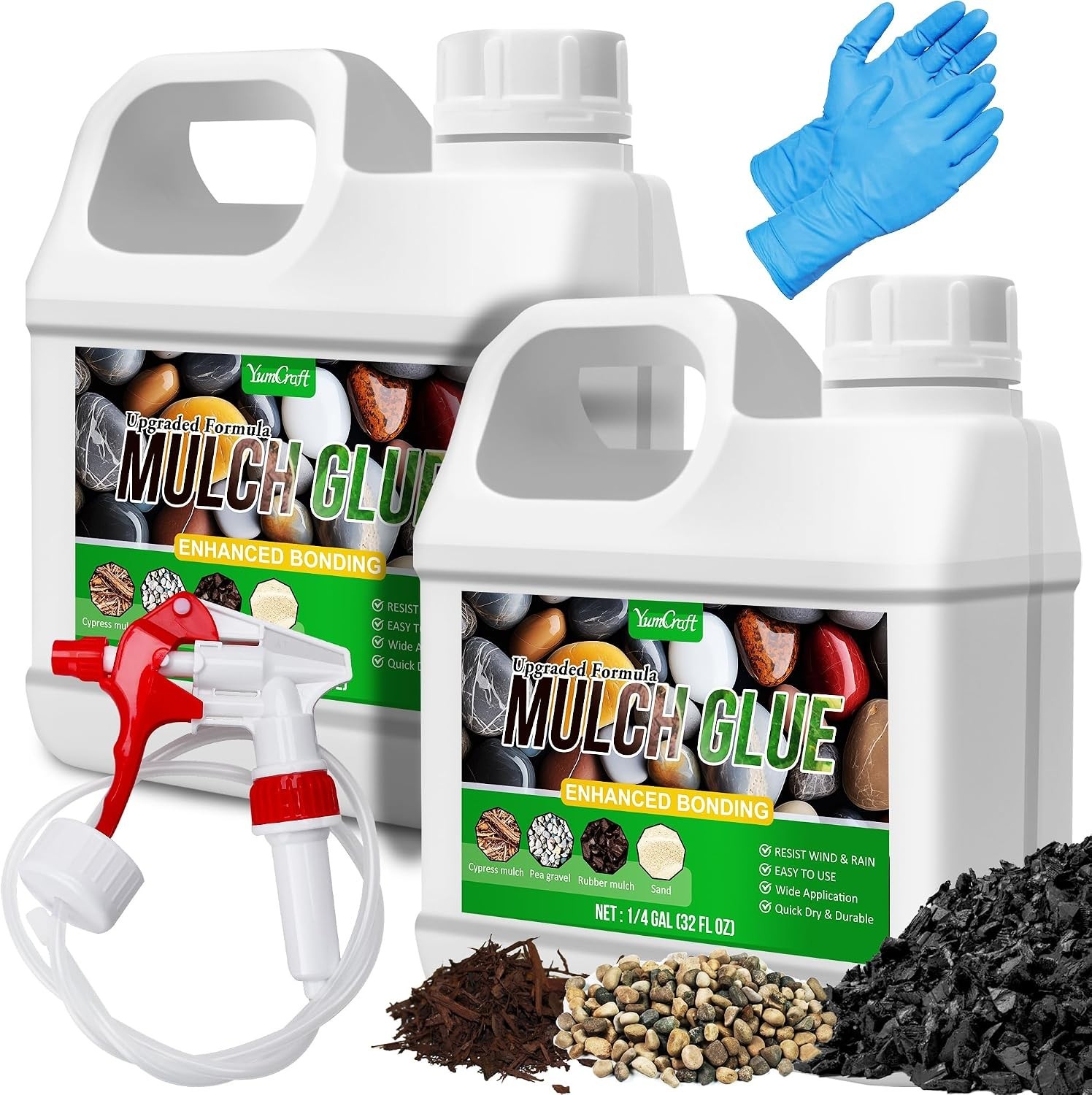 Durable 64oz Mulch Glue – Long-Lasting Bonding Solution for Landscaping Projects