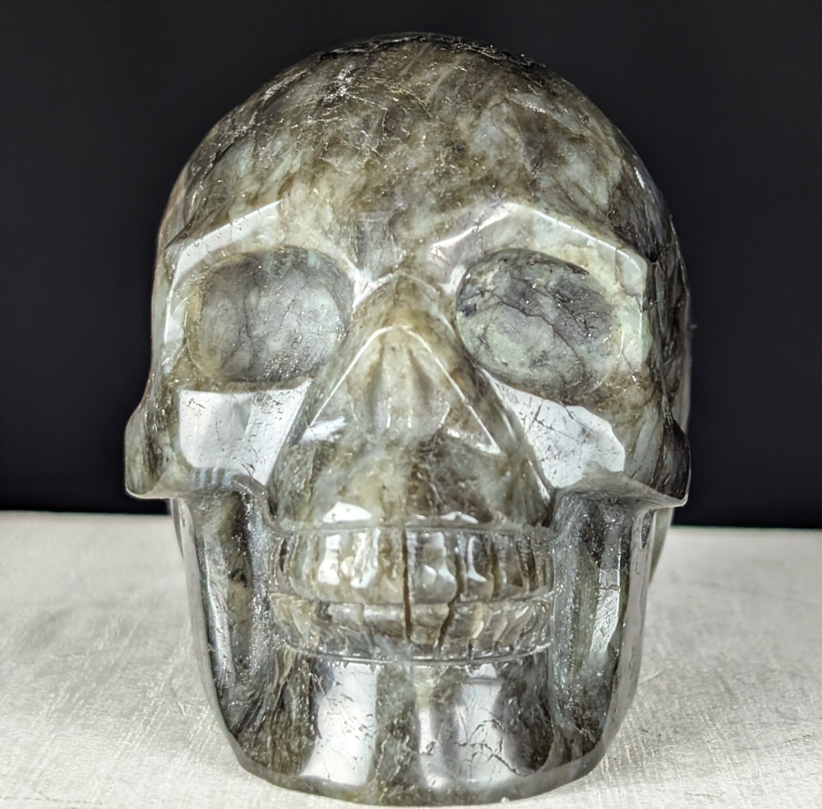 Blue Labradorite Skull Crystal Large Big Gemstone Chakra