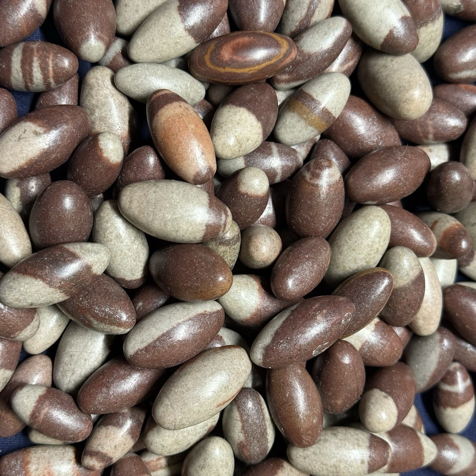 10 pc small 1” Shiva Lingam stone from India – Narmada River High Quality