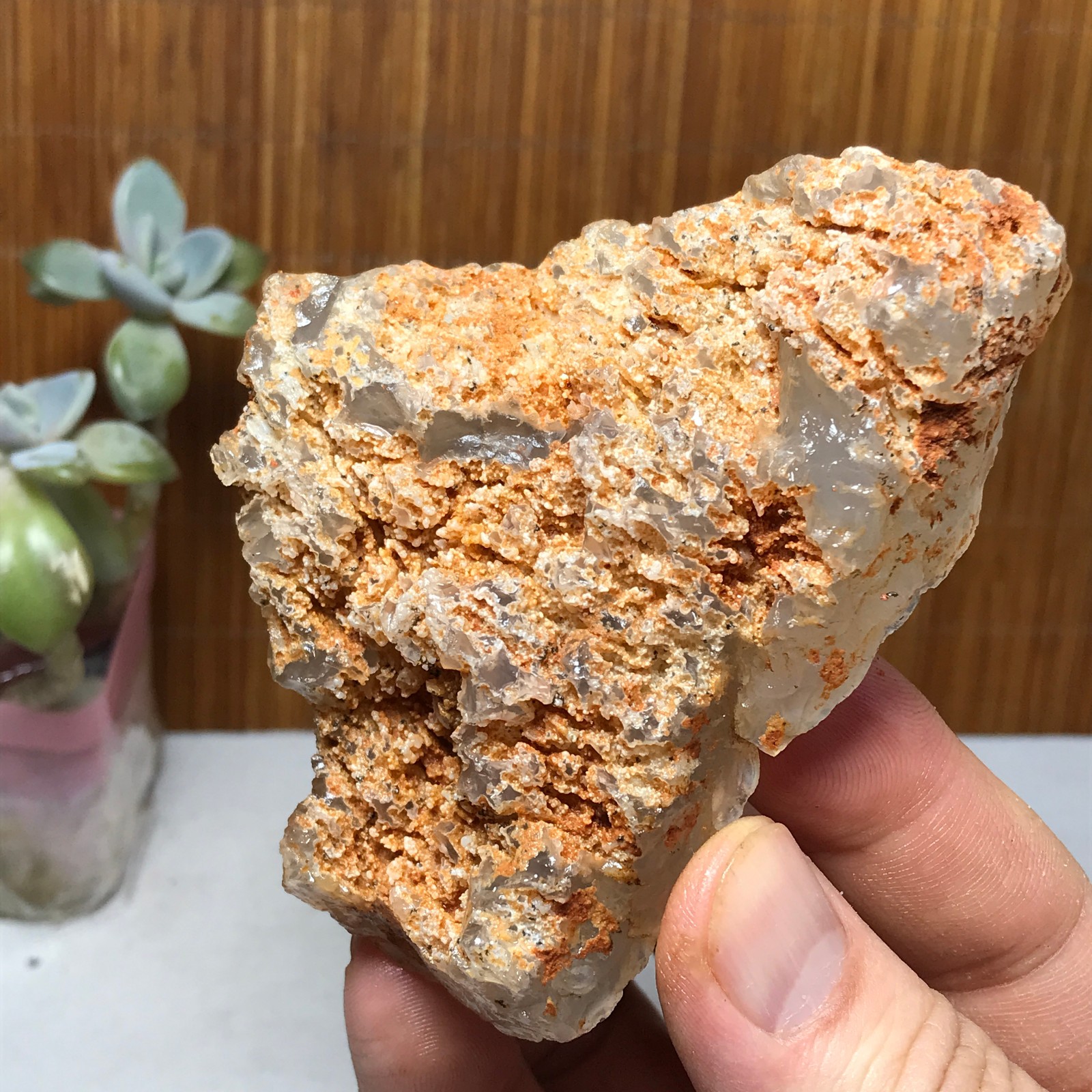 Natural Bonsai Suiseki Gobi Agate Eyes Stone-Stunning original View 146g A2830