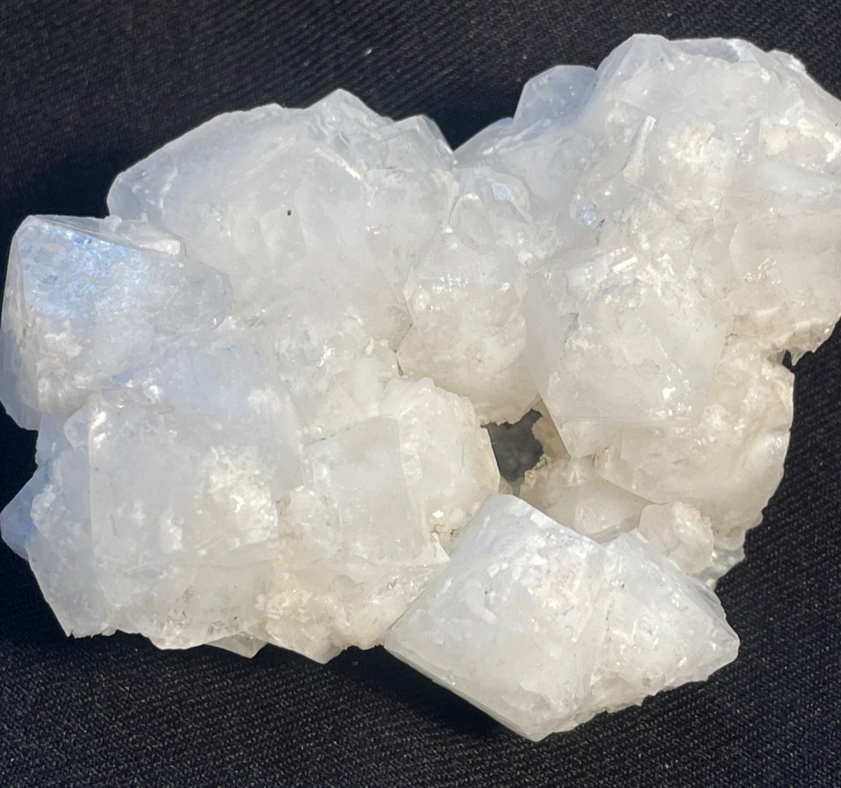 Stunning Apophyllite crystal cube in matrix specimen