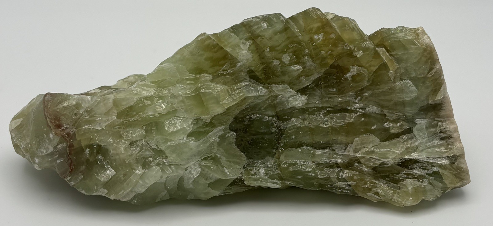 All natural 1.8 LB VERY Large Green Calcite. Meditation / spell / craft