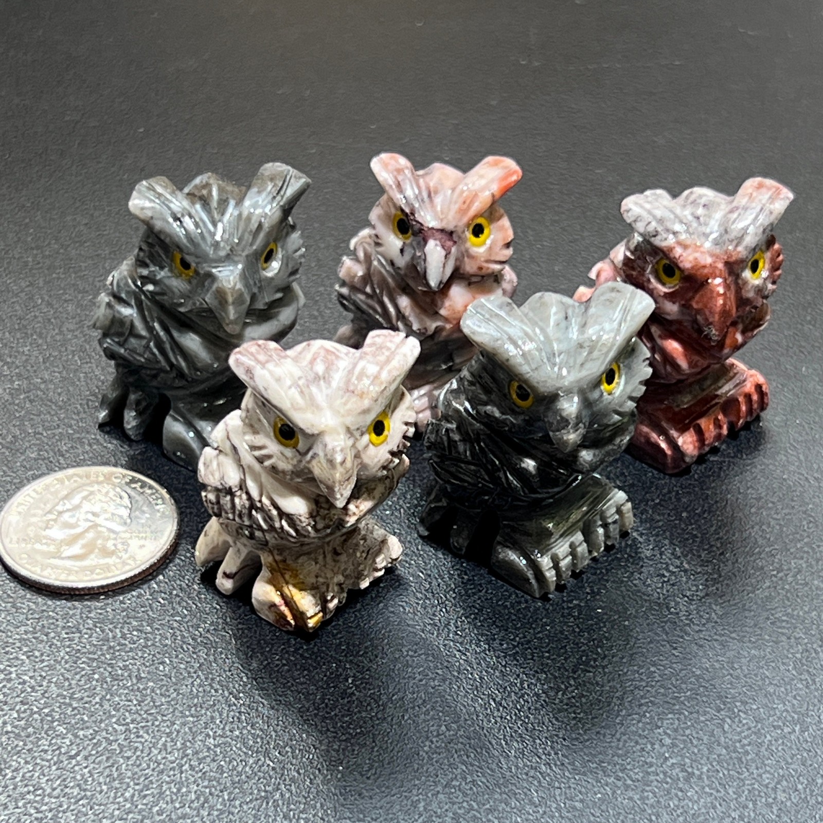 Small Soapstone Animal Carvings (Packs of 10) Wholesale Miniature Figurines