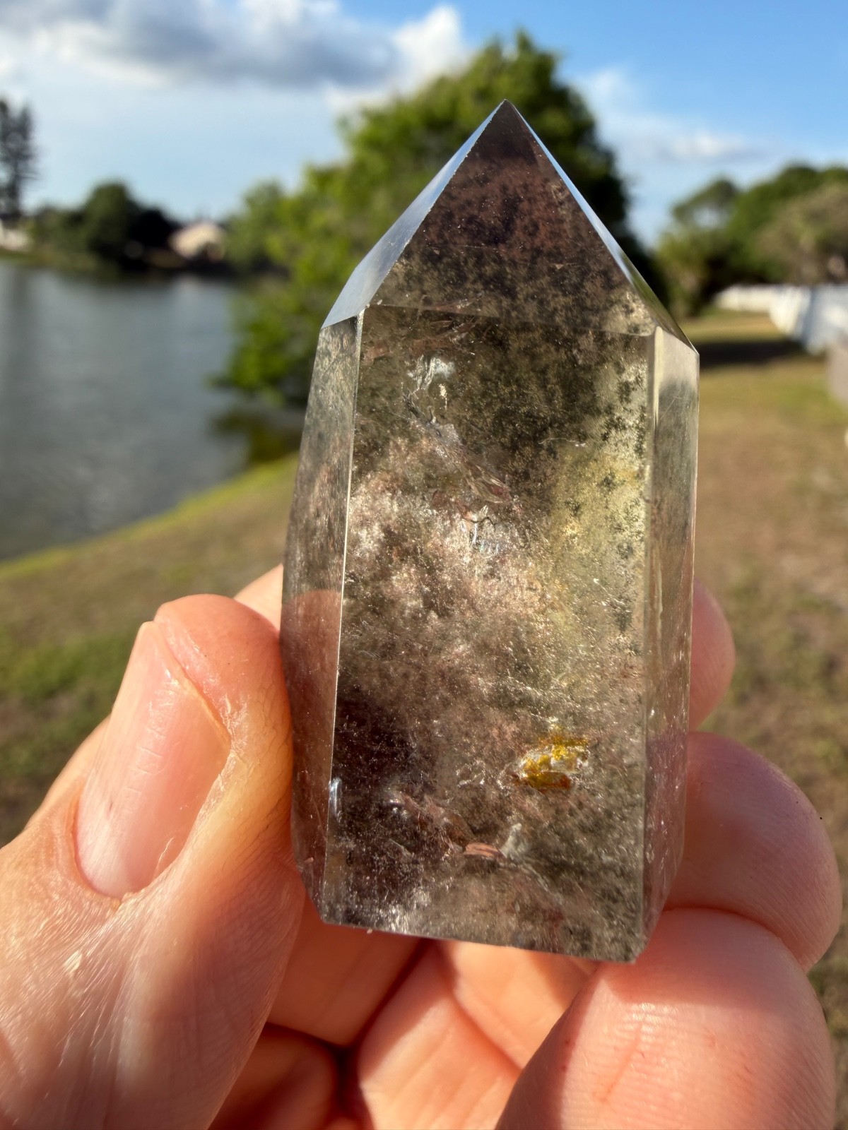 Garden Quartz Tower Crystal Point Gemstone 1.75″ 43 grams