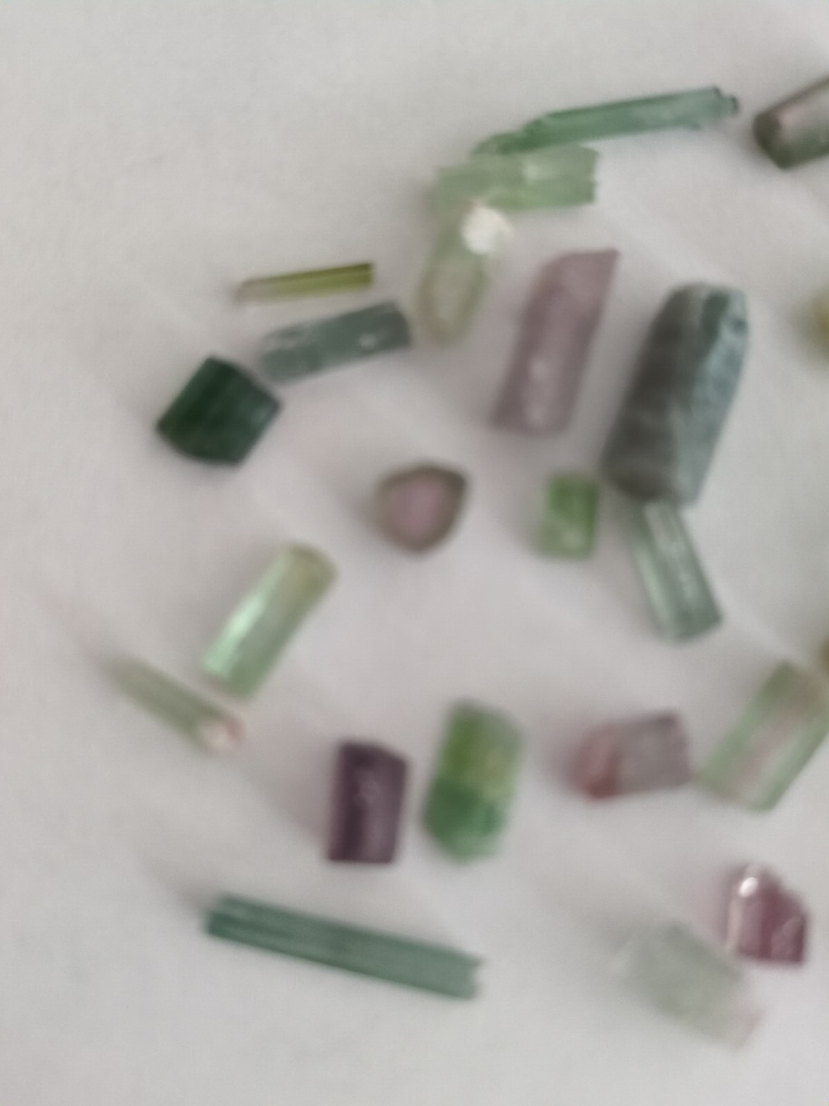 Raw Green Tourmaline Mixed Sizes Brazil Lot