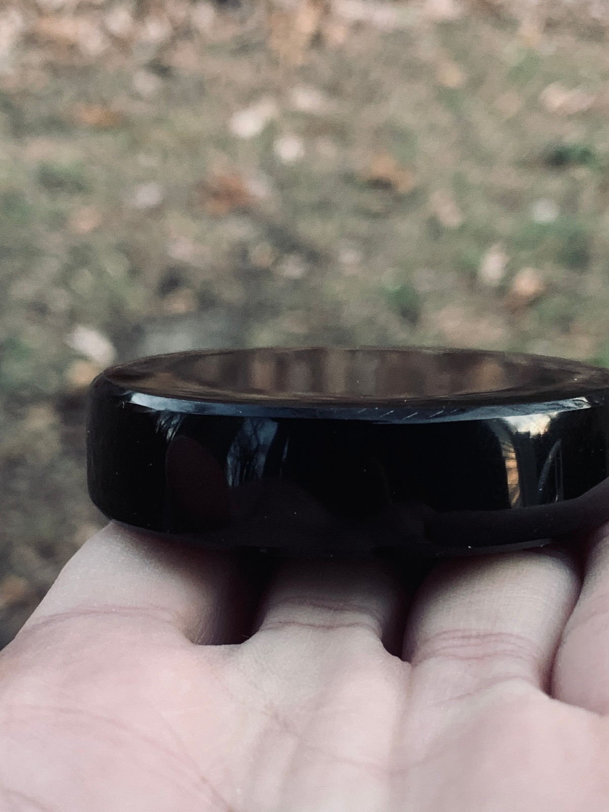 TWO Genuine Obsidian Mirror Black Crystal Meditation Scrying 50mm 2″ Gemstone
