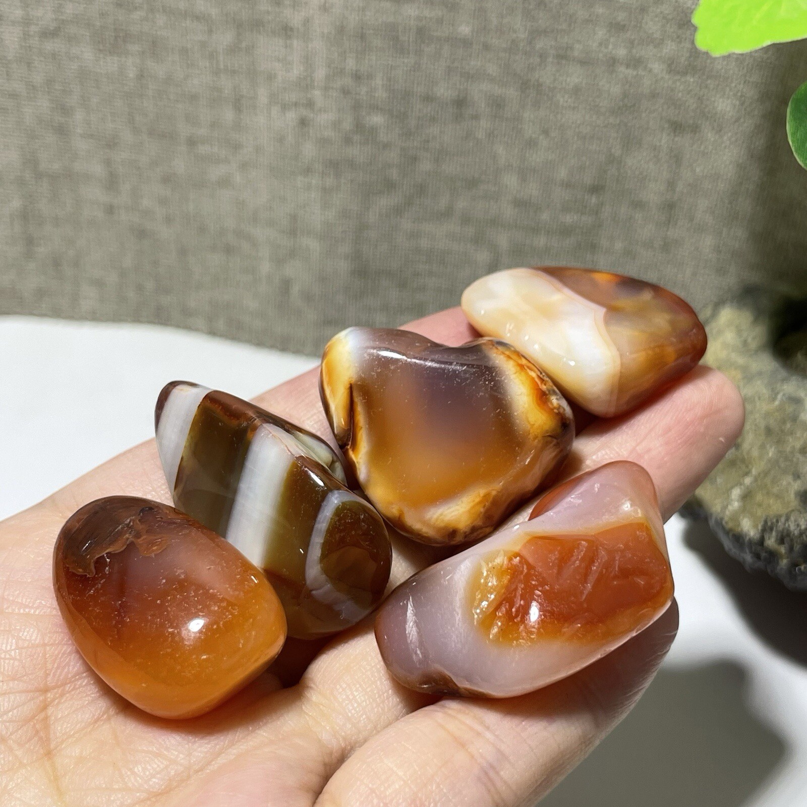 WOW!! 100% Natural Red Agate quartz crystal Chunk Specimen Healing 65g h7712