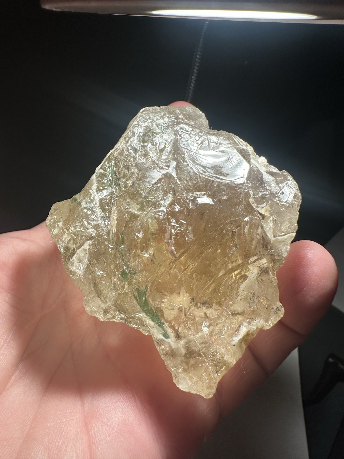 9oz 264 Grams Natural Green Tourmaline Crystals in Smoky Quartz Matrix