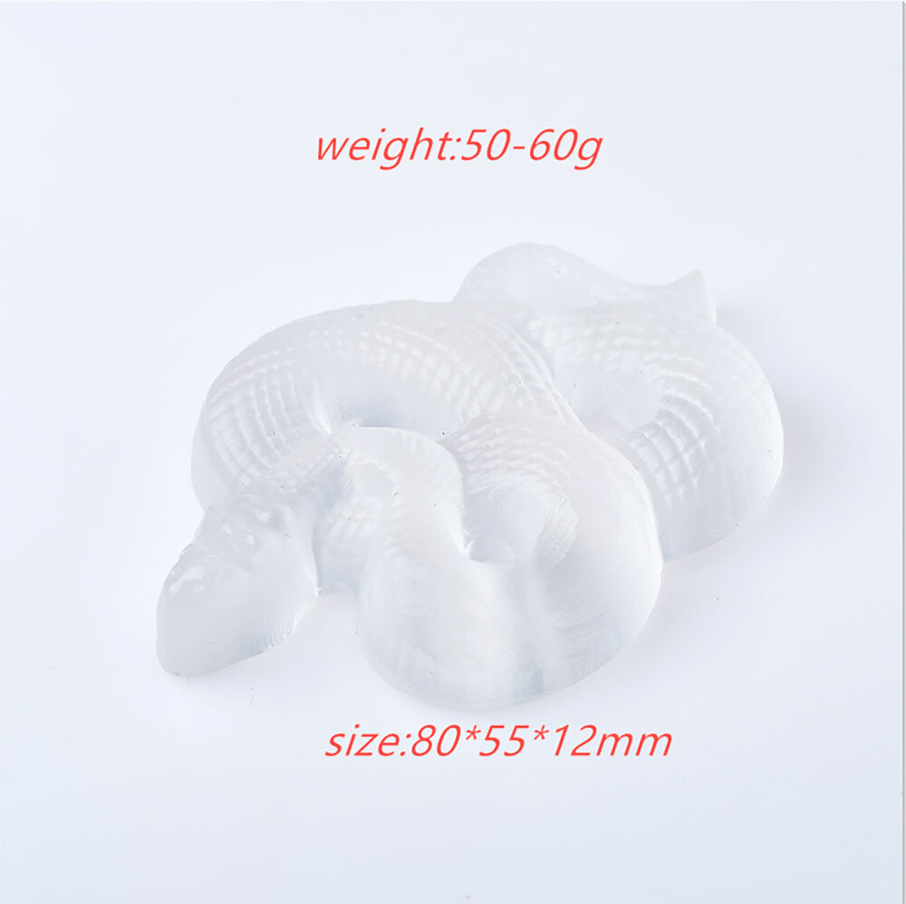 3″ Natural Selenite Snake Skull Carved Quartz Crystal Skull Reiki Healing 1/2Pcs