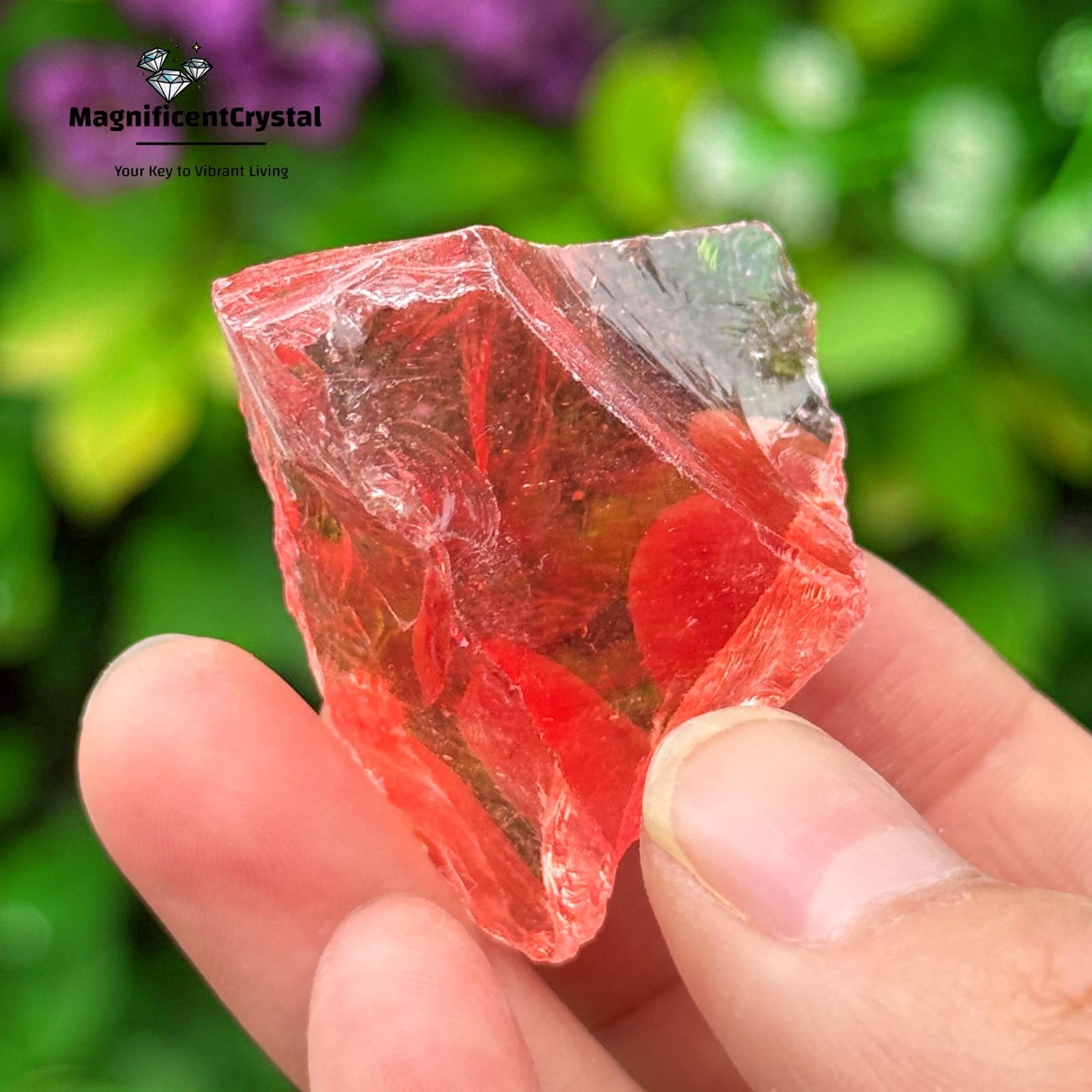 3PCS Raw Cherry Quartz Stone Natural Rough Gemstones Mineral Specimens Crystal