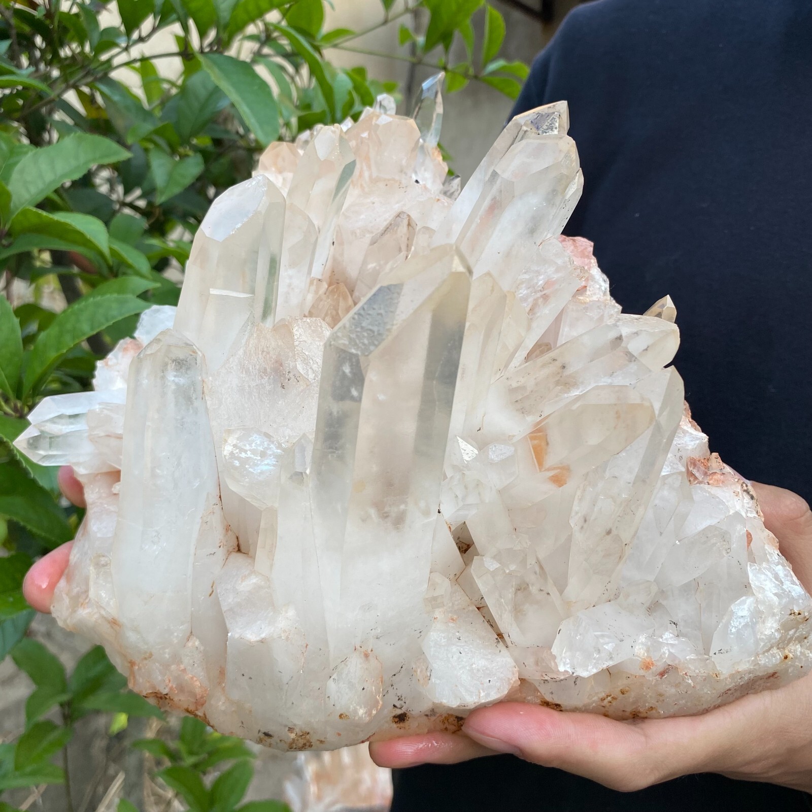9lb Natural Clear White quart Crystal Cluster Raw Healing Specimen