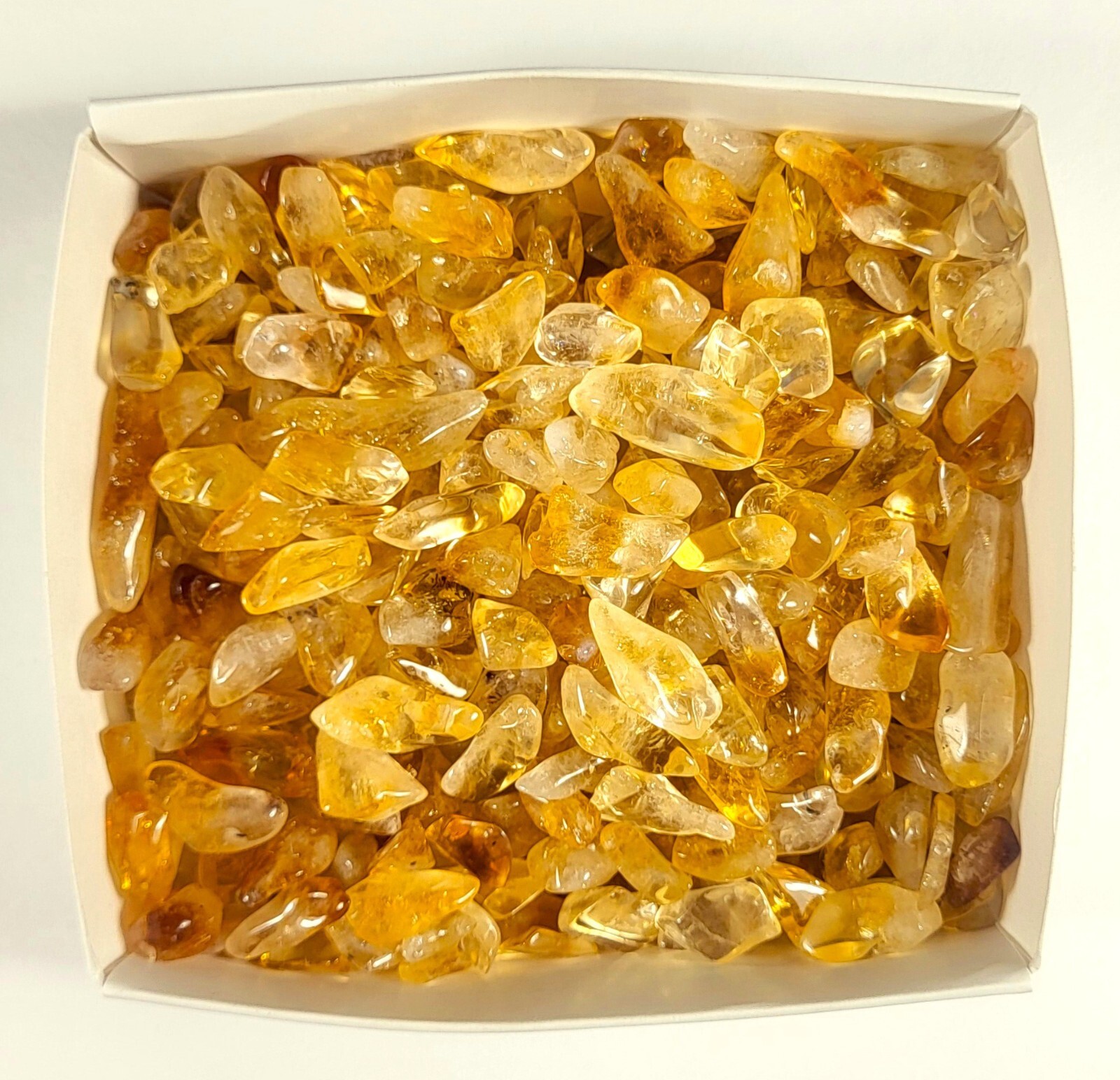 Golden Citrine Quartz Small Tumble Stone Pebbles Crystal Mineral Specimens