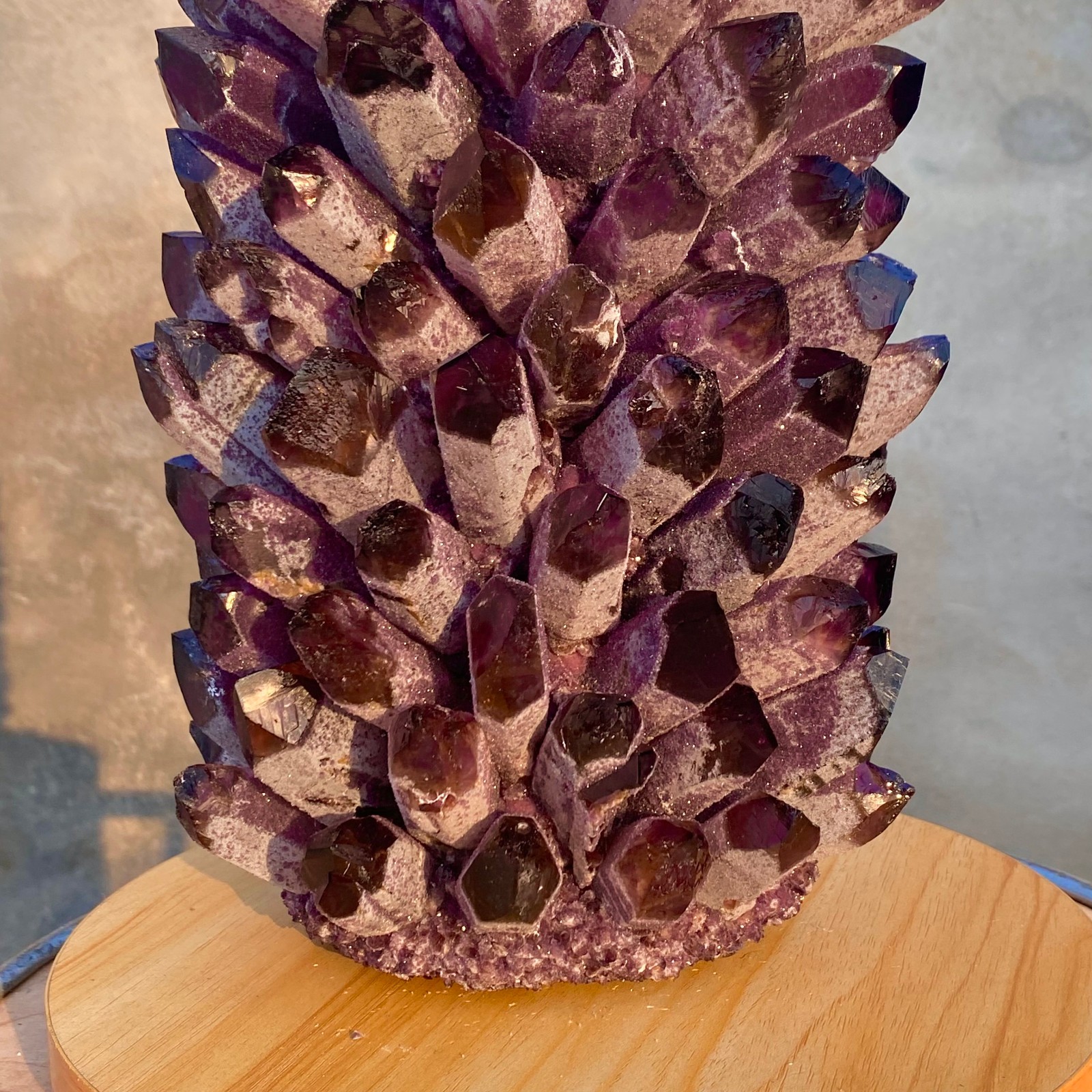 28.1LB Natural Purple Crystal Cluster/Flower Shape Mineral Specimen healing