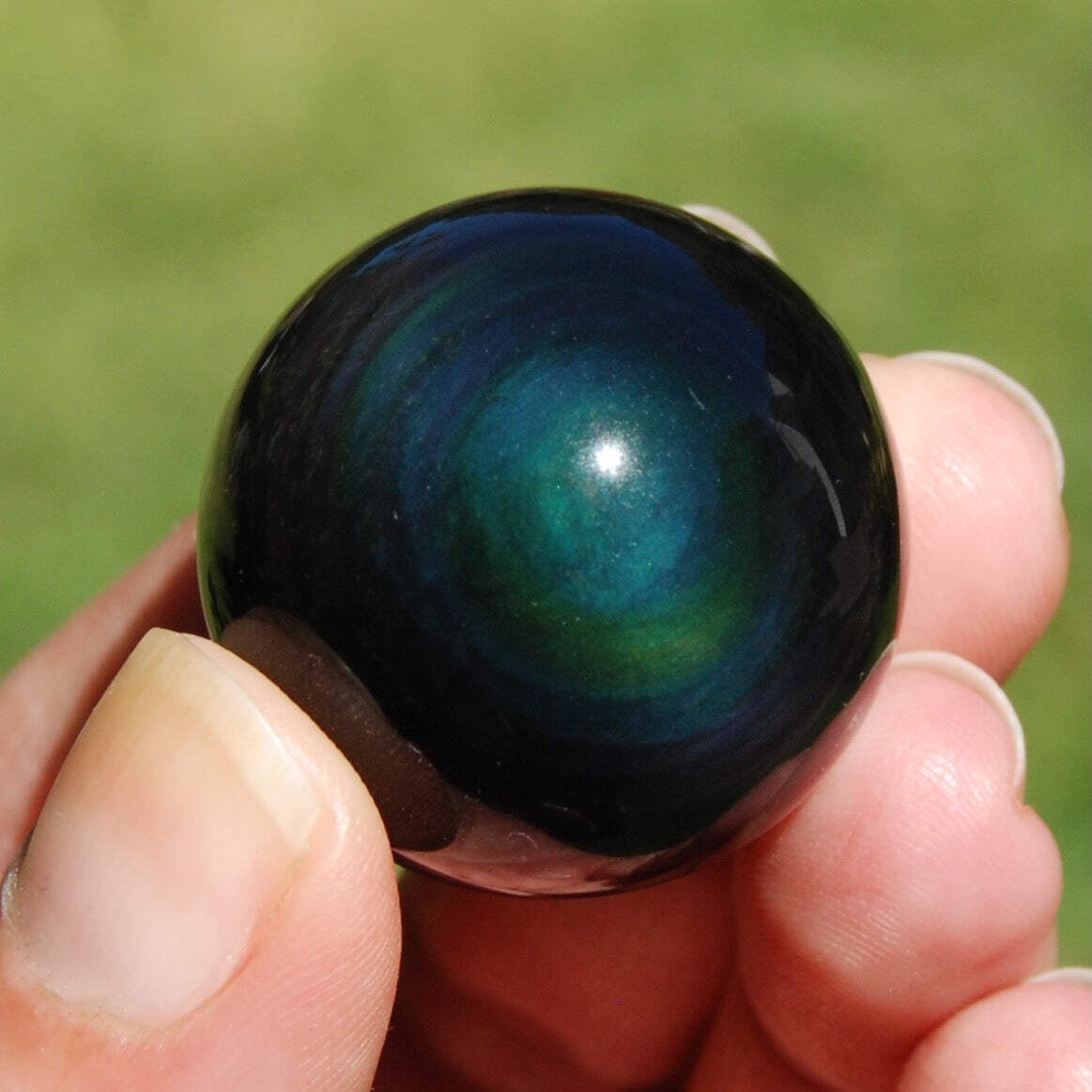 ONE Rainbow Obsidian Crystal Sphere 25mm to 30mm