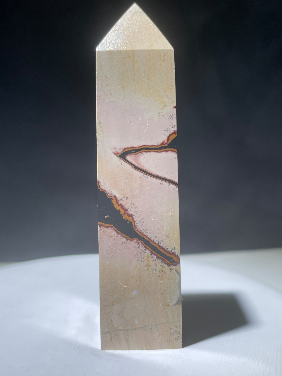 73g Traditional Chinese painting stone pagoda 114