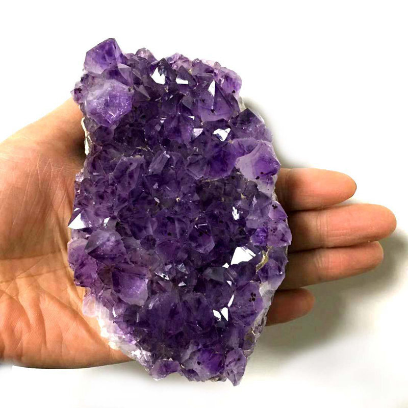 Large Natural Amethyst Crystal Cluster Quartz Druzy Geode Energy Stone Specimen