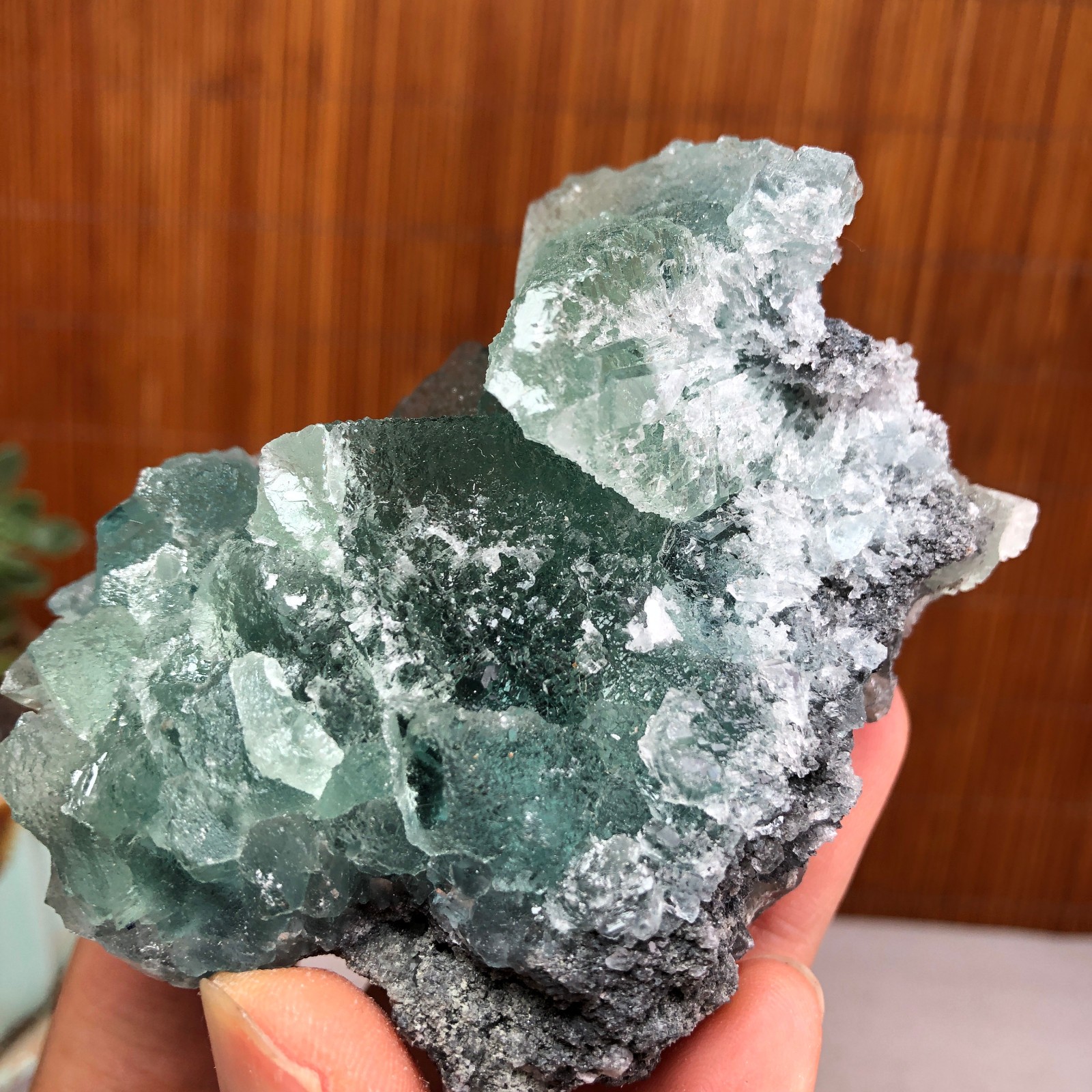 75-55-50mm Rare Natural Green Calcite fluorite Mineral Specimen 265g A6119