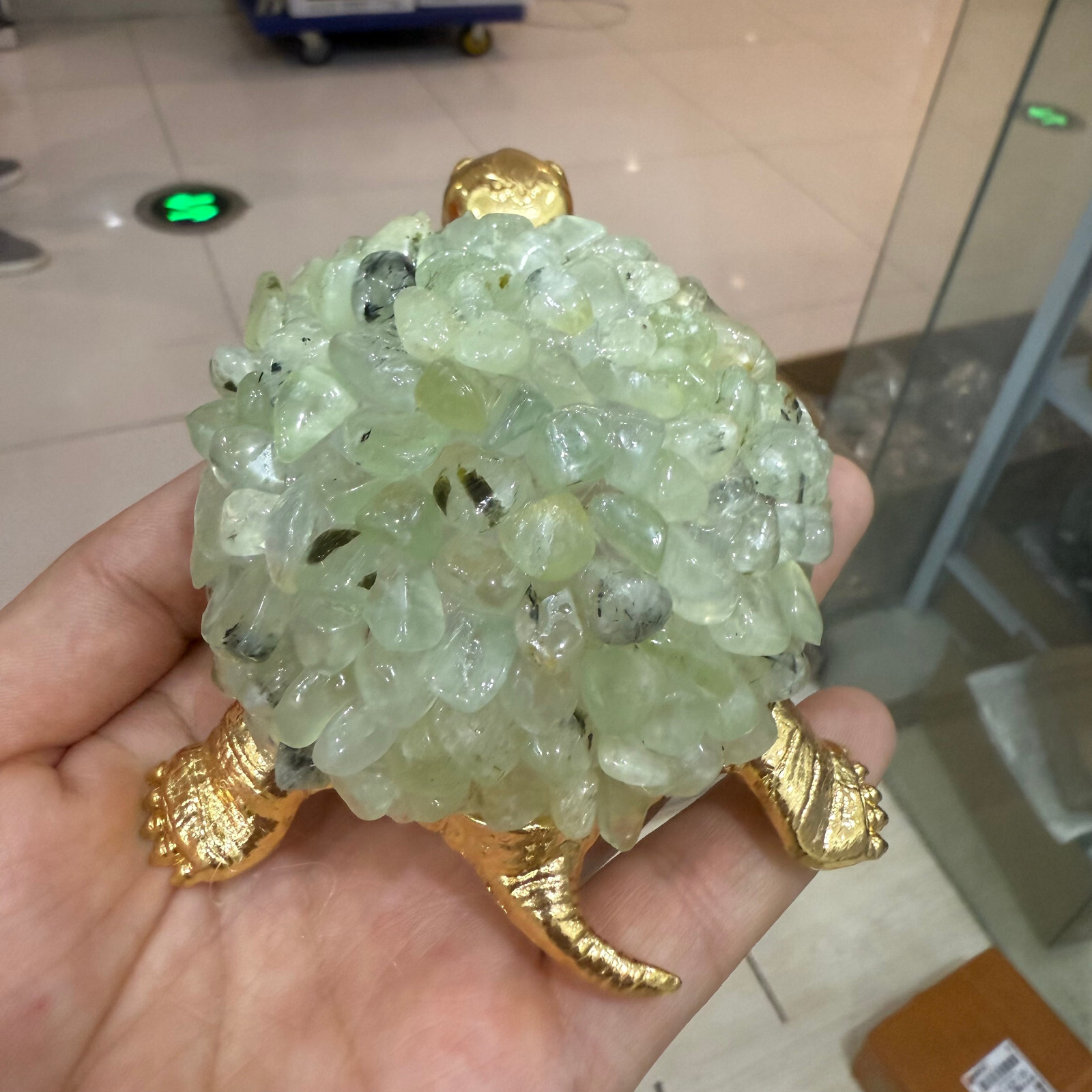 Tortoise Natural Grapes stone Turtle Handcrafted Gemstone Purple Unique Gift