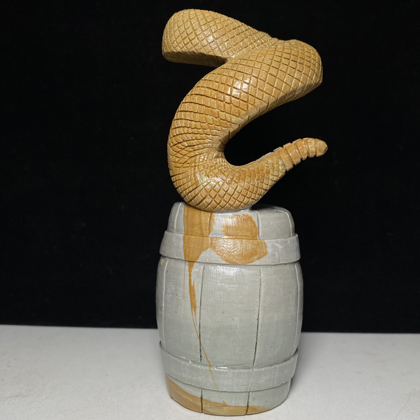 Natural Crystal Cluster Quartz Mineral Specimen Songhua Stone Handcarved snake
