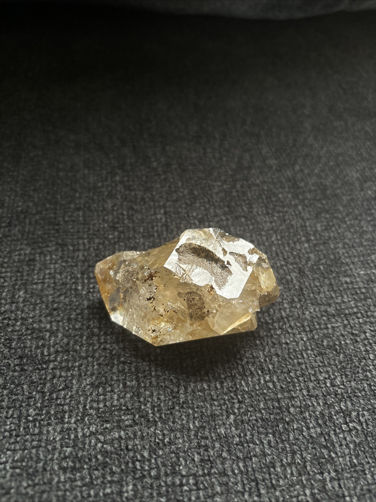 Herkimer Diamond Quartz Crystal “Golden Healer” 2.75in x 1.75in, 3.8oz