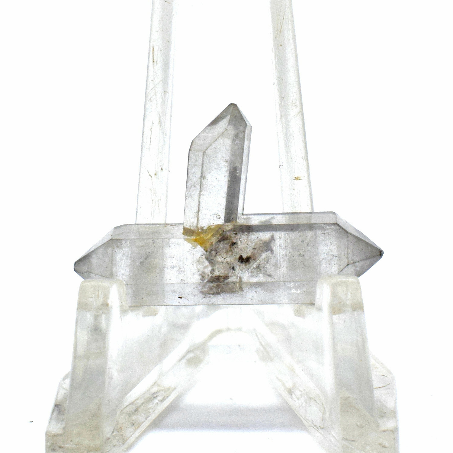 9ct 19mm Tibetan Elestial Skeletal Quartz Point Sparkling Natural Crystal Stick