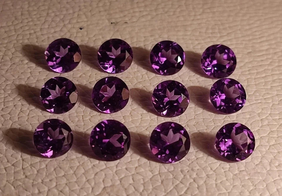 7×7 MM (10 Pcs) Natural Color Change Alexandrite Certified Loose Gemstone Lot