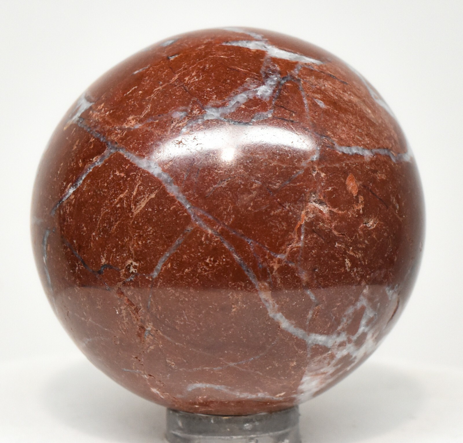 49mm Deep Red Brecciated Jasper Sphere Polished Gemstone Crystal Ball Peru (1PC)