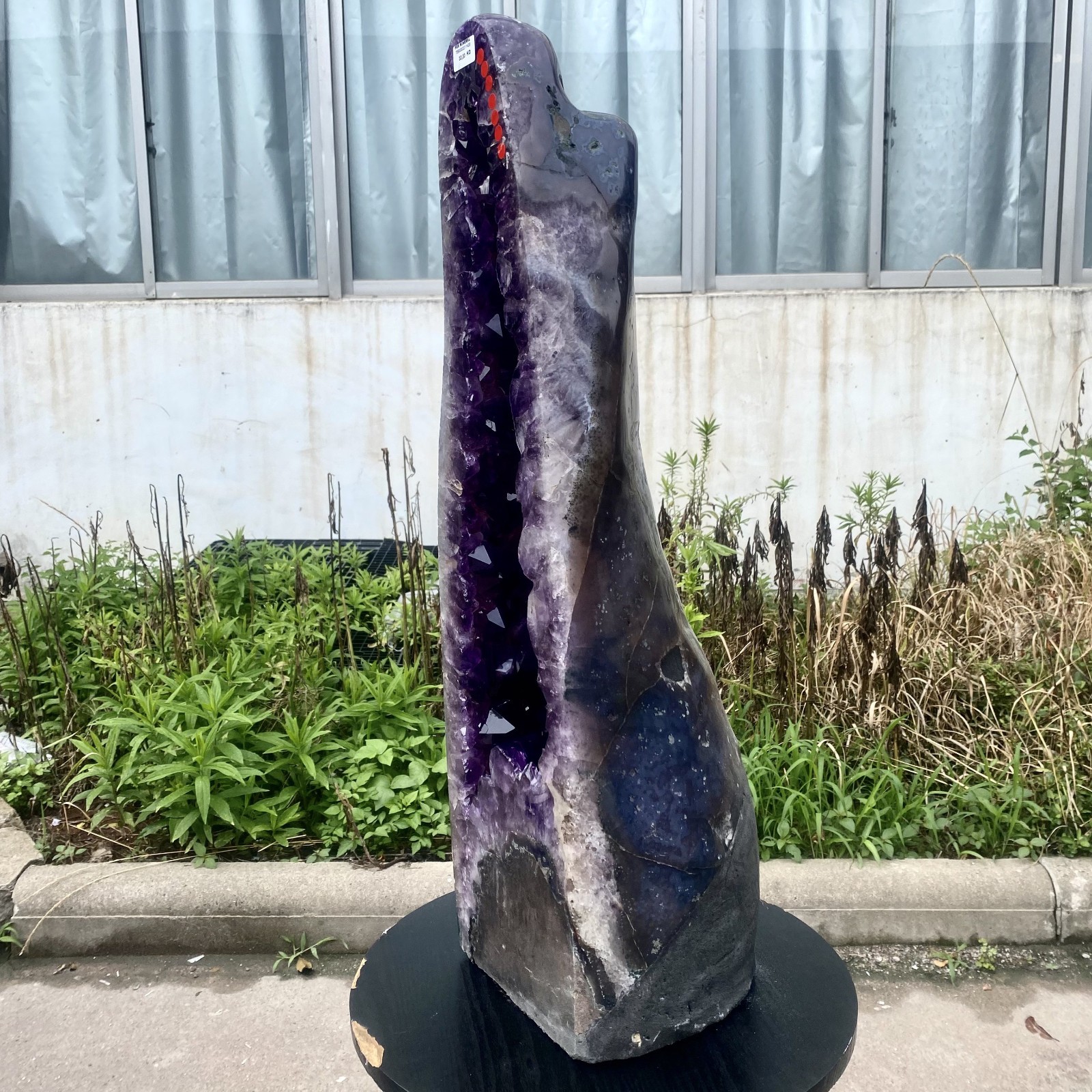 72LB Top Natural Amethyst quartz Crystal Church Cathed Crystal Wand Reiki ener