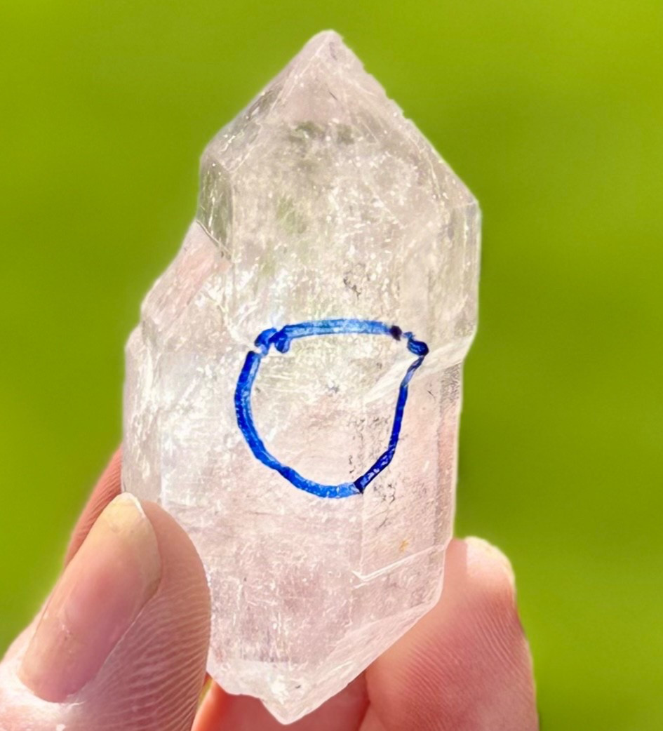 49g Herkimer Enhydro / With 2 Moving Carbon Bubbles!