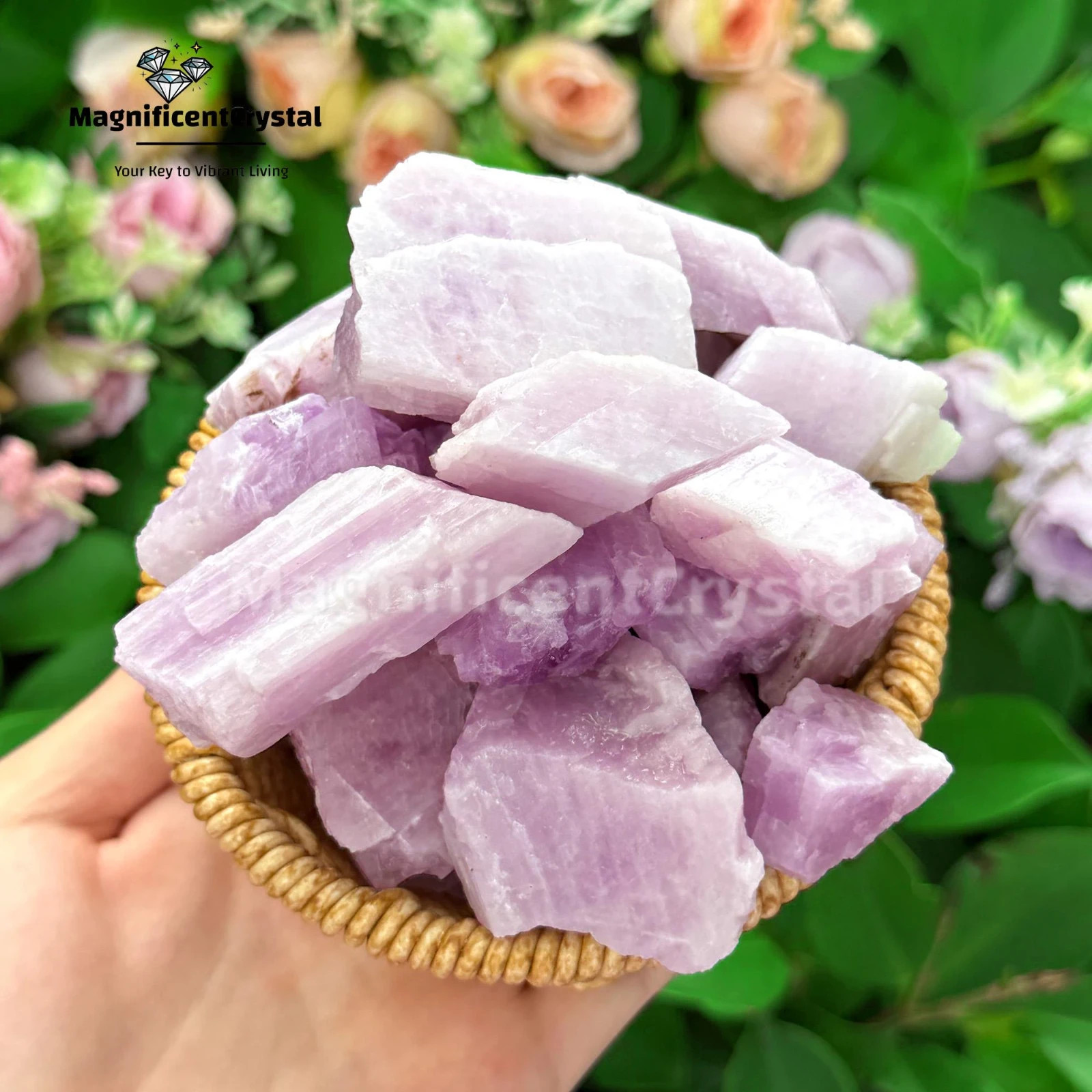 3pcs Genuine Kunzite Crystal Stone Purple Natural Mineral Specimens Healing Deco
