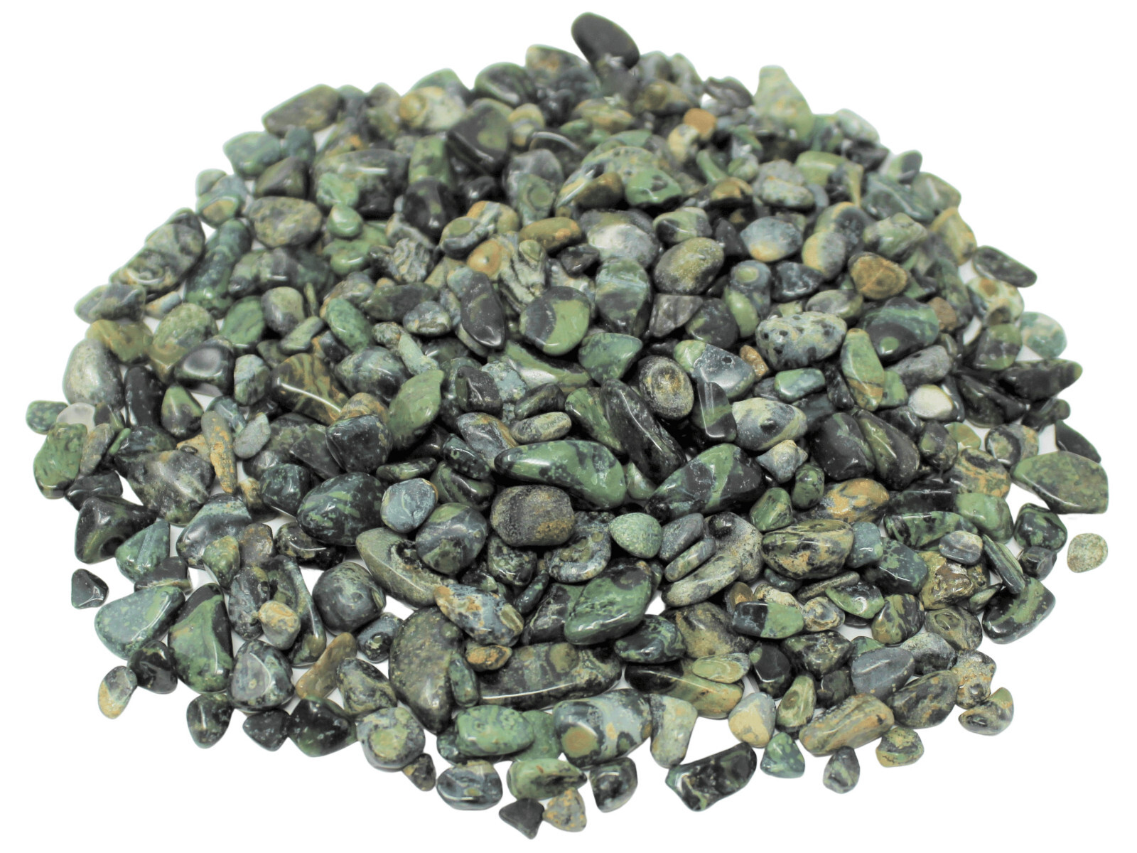 Kambaba Jasper Semi Tumbled Gemstone Mini Chips 5-10 mm Lots (Crocodile Jasper)