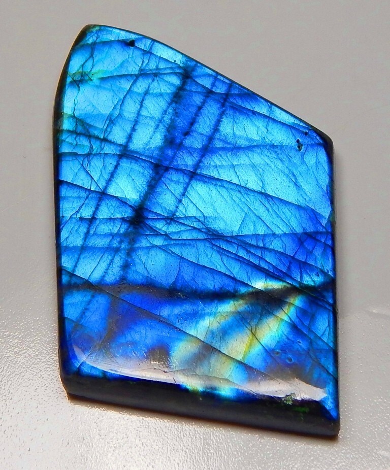 Natural Labradorite Slab, 1.25″ – 9″ High Flash Polish Labradorite, Pick a Size