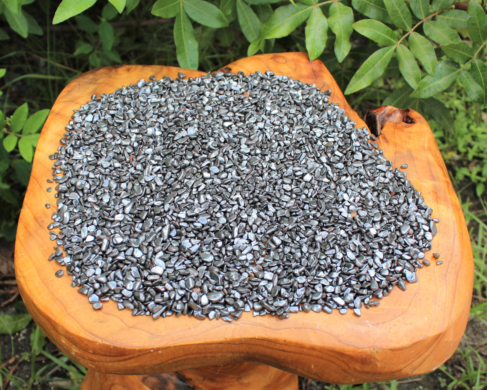 Hematite Semi Tumbled Gemstone Mini Chips 5-10 mm: Choose Oz or lb (‘A’ Grade)