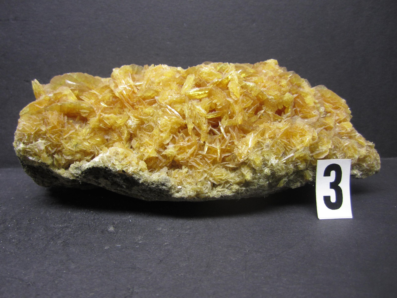 Orange Selenite Crystal Cluster, Salinas de Otuma, Peru #3