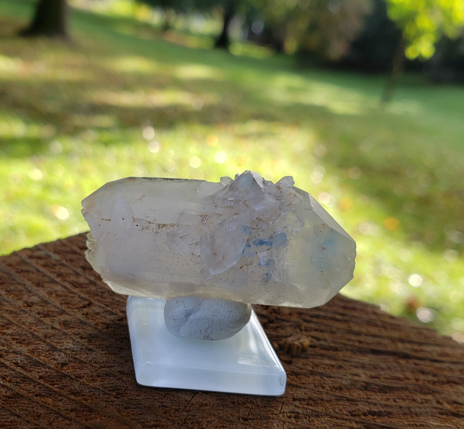PAPAGOITE QUARTZ! MESSINA MINE SOUTH AFRICA – double terminated tabby