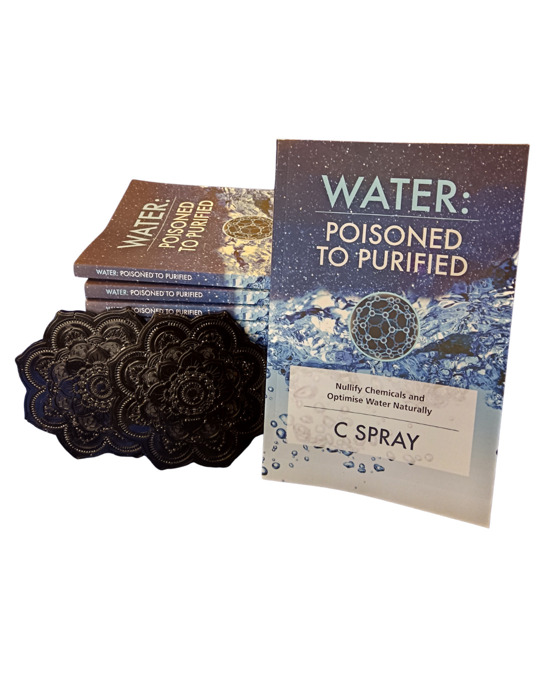 Shungite Coasters For Water Purification/Structuring/Great Tasting Water (resin)