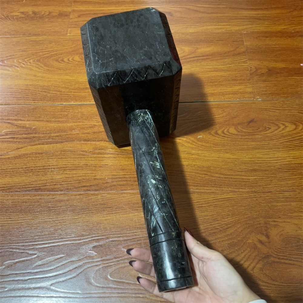 28.4LB 16.3″ Natural Garnet Large Hammer Crystal Heal Carving Quartz Decor