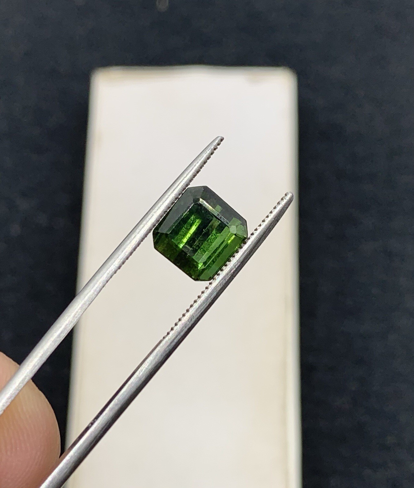 2.30 Cts Dark Green Tourmaline Gemstone From Afghanistan.