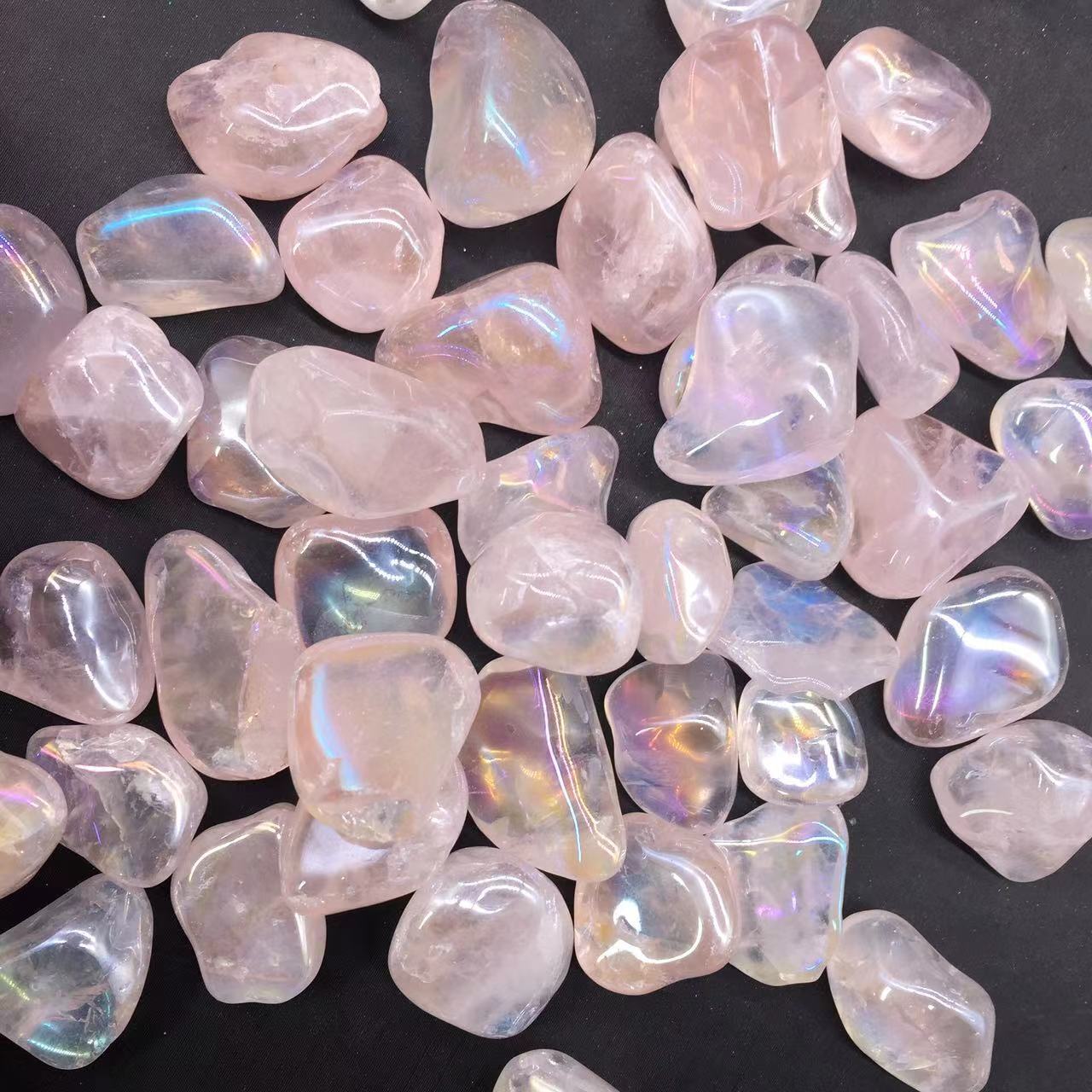 Angel Aura Natural Pink/Rose Quartz Crystal Tumbled Stone Healing Decorate 100g