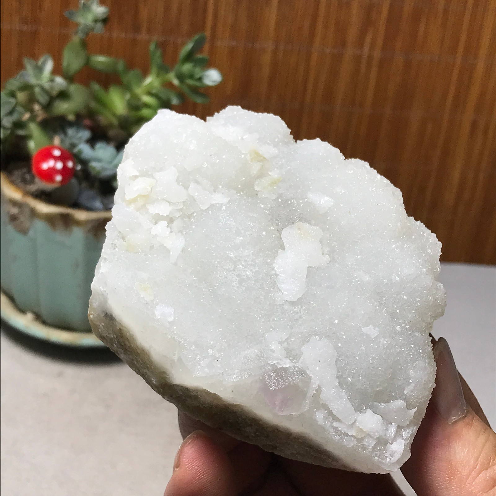 99-68-72mm Natural Light purple calcite fluorite Mineral Specimen 237g A6071