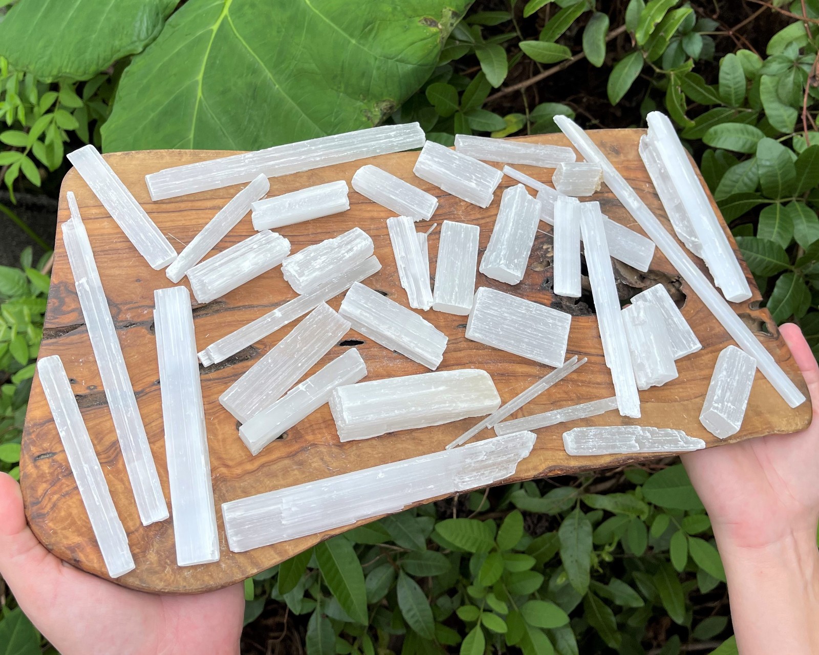 Selenite Sticks & Pieces Mixed Sizes, BULK CLEARANCE LOTS: Choose oz or lbs