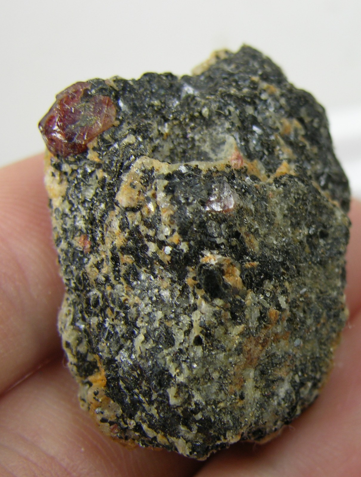 #2 97.80ct Afghanistan 100% Brownish Red Zircon Crystal Matrix Specimen 34mm
