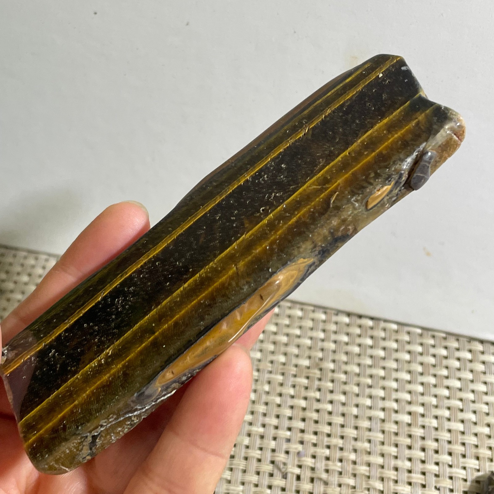 91g Natural tiger’s-eye Rough Raw Stone Rock Specimen Reiki healing
